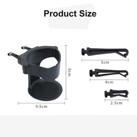 2Pcs Cup Holder for Car, Multi-Function Car Cup Holder Organizer with 6 Air Vent Clips, Car Trash Can, Hanging Cup Holder Expander for Car Air Vents, Vehicle Beverage Organizer Suitable for Cars