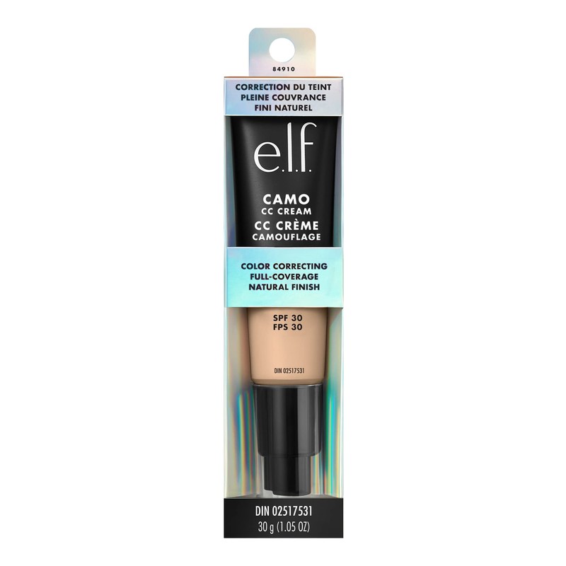 e.l.f. Camo CC Cream, SPF 30 Color-Correcting Medium-To-Full Coverage Face