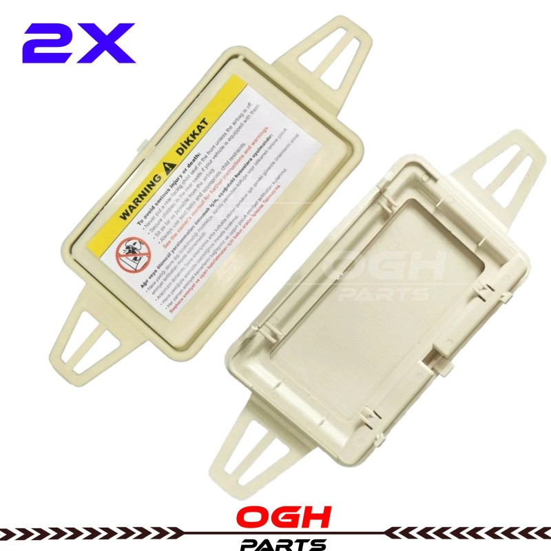 OGH Parts Sun Visor Shade Mirror Cover Beige For Mercedes