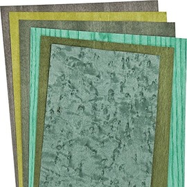 Dyed Mixed Greens Assortment, 3 Sq. Ft. Veneer Pack