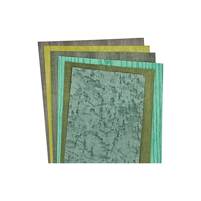 Dyed Mixed Greens Assortment, 3 Sq. Ft. Veneer Pack
