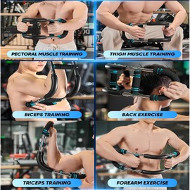 ReeRaa Twister Arm Trainer, Wrist Exerciser Forearm Exerciser, Muscle Building, Portable Twister Bar, Detachable Design Fitness Anywhere, Home Gym, Wrist & Forearm Strengtheners (Yellow)