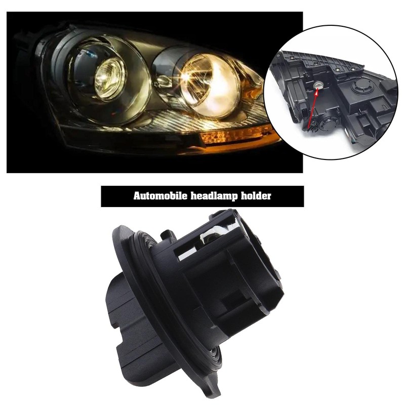 eMagTech Car Front Lamp Socket 6J0941156A Compatible with Exeo Ibiza