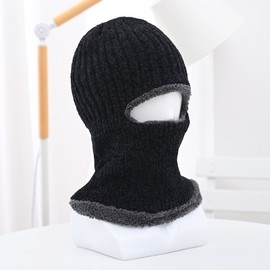 Unisex One-Piece Fleece-Lined Winter Balaclava Face Mask LF1955 One Size / Chenille Blue 10ea
