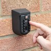 10 Digit Key Lock Box, Outdoor Wall Hanging Key Safe-Household