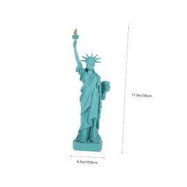 Totority Resin Statue of Liberty Decorative Figurine for Home Adornment Sturdy Miniature Liberty for Living Office Bar Decor