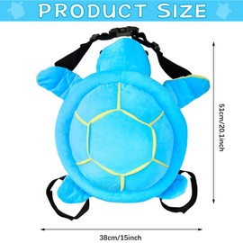 Cute Protection Hip Butt Pad Turtle Tortoise Protective Gear for Skiing Snowboarding Padded Skating Pads Turtle Hip Protection for Kids Adults (Blue)