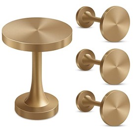 Alzapaños de cortina, ganchos decorativos para cortina con medallón redondo para colgar cortinas, soportes para cortina vintage con borlas, con tornillos, oro oscuro, paquete de 4