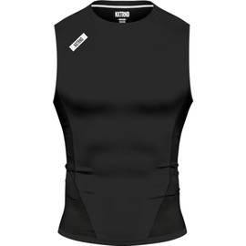 Nxtrnd Men's Compression Tank Top, Sleeveless Compression Shirt (Black, Medium)
