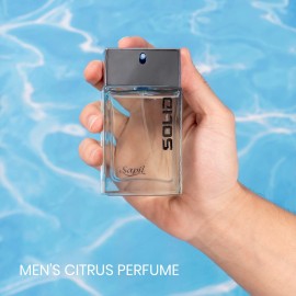 Sapil Solid EDT for Men 3.4oz – Bold Citrus Woody Spicy Scent from Dubai