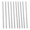 10Pcs Parabolic Drill Bit Good Hardness High Speed Steel Straight