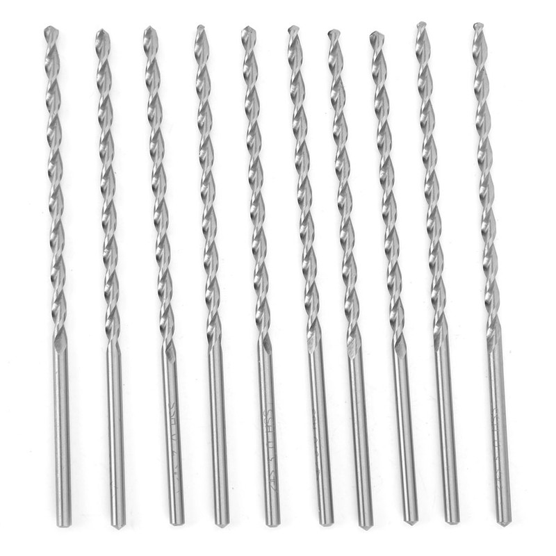 10Pcs Parabolic Drill Bit Good Hardness High Speed Steel Straight