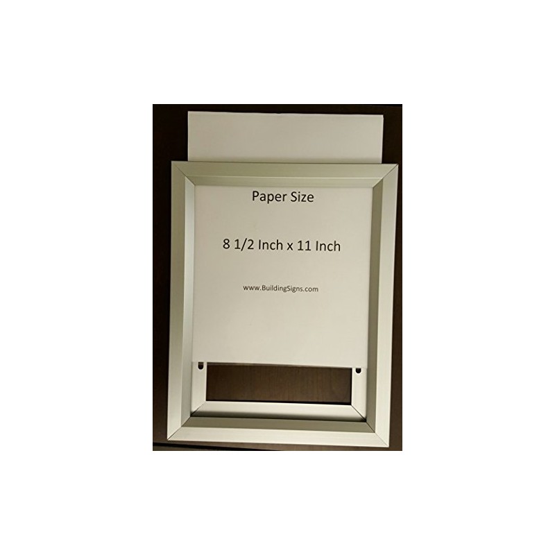 BUILDINGSIGNS.COM Elevator Inspection Frame ( Size 8.5X11 Inch,Aluminium, Slide In