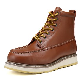 HANDPOINT Men's SureTrack 6" Leather Soft Toe Brown Work Boot 84994 Wide (Brown, Numeric_9.5)