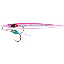 Nomad Design Deep Water Fishing - Erratic Action Trigger for Predators, Fast Sinking & BKK Jig Assist Hooks The Streaker 320G - 11 oz - Pink Sardine