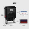 NEO MARK Self-Inking Received Date Stamp, 12-Year Adjustable Dater
