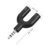 Outanaya 2pcs Y Shaped Audio Port Adapter Dual Headphone Splitter