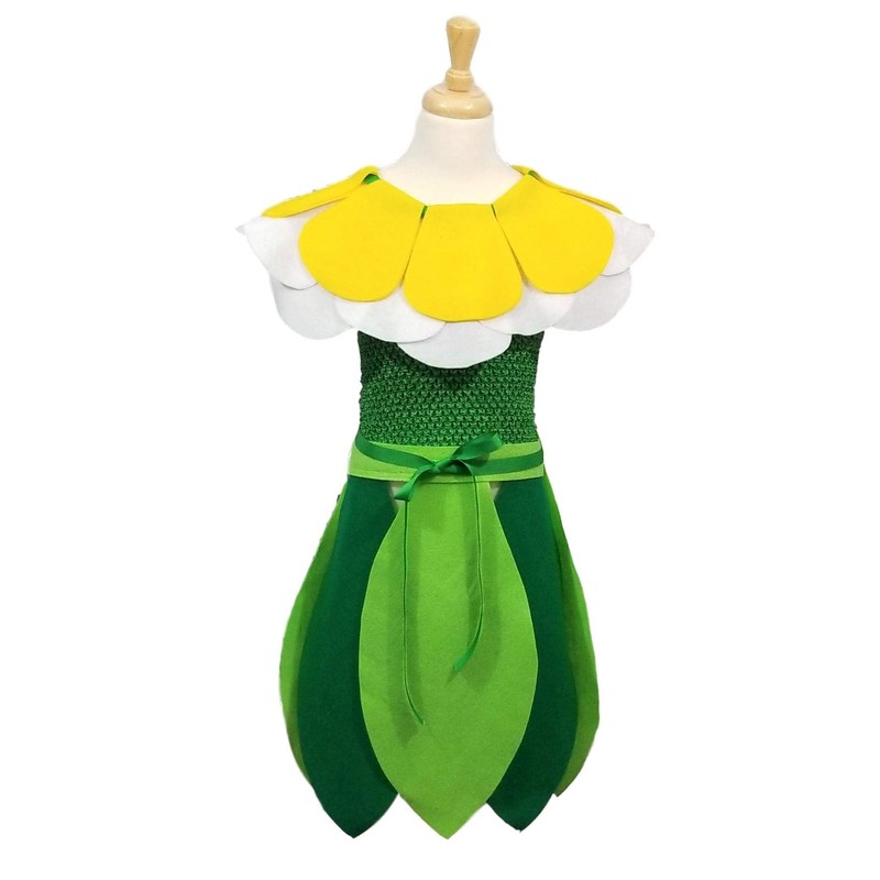 Daisy Flower Costume Headpiece (Yellow/White)