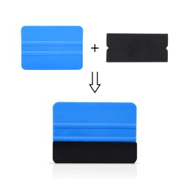 Ehdis 10 pcs Squeegee Felt for Vinyl, Vinyl Tools for Squeegee, Fabric Felt, Scratch Free Soft, Wet Dry Felt for Vinyl Squeegee, 10x4.8cm (Not Included Squeegee)