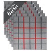 Lashuma Lyon Kitchen Hand Towels Grey Stone Set of 6