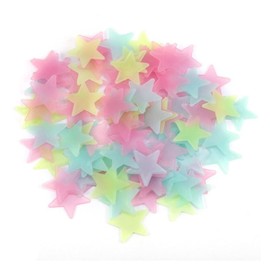 100pcs Glow in The Dark Star Stickers 3D Luminous Star Wall Stickers for Ceiling Walls Kids Baby Girl Boy Bedroom Living Room Decoration