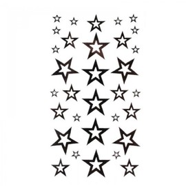 SPESTYLE waterproof non-toxic temporary tattoo stickerstemp tattoos fashion sexy black five-pointed star totem