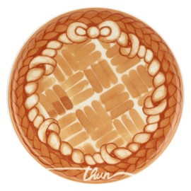 THUN, Piattino Dessert in Porcellana, Linea AbbracciAMI, Piattino da Collezione, Idea Regalo per Natale, Ø 20.7 cm