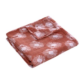 amo nenes Baby Swaddle Blanket, Muslin Cloth Large 110 x 150 cm Soft Breathable Muslin Blanket, 100% Bamboo Cotton Swaddle Wrap for Boys and Girls, Newborns, Single Layer, Dandelion