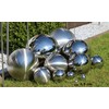 Stainless Steel Decorative Ball Silver Garden Decoration Rose Ball Flower