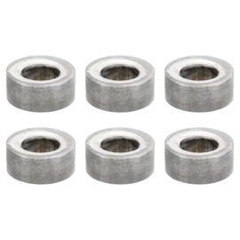 PATIKIL M9 Steel Spacers, 6 Pcs Metal Spacers Steel 9mm ID x 18mm OD x 8mm L Carbon Steel Spacer Screw Standoff Round for 3/8in or M9 Screw Bolts