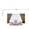 KAMACA Table Runner Spring Easter Flowers Rabbit Decor Easter Bunny