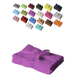 EXKLUSIV HEIMTEXTIL Guest Towels Set of 4 30 x 50 cm Purple
