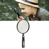 Handheld Magnifying Glass 2X 4X Handheld Reading Magnifier Skid Resistance