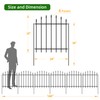 FOREHOGAR Metal Garden Fence 26 in H x 12 ft