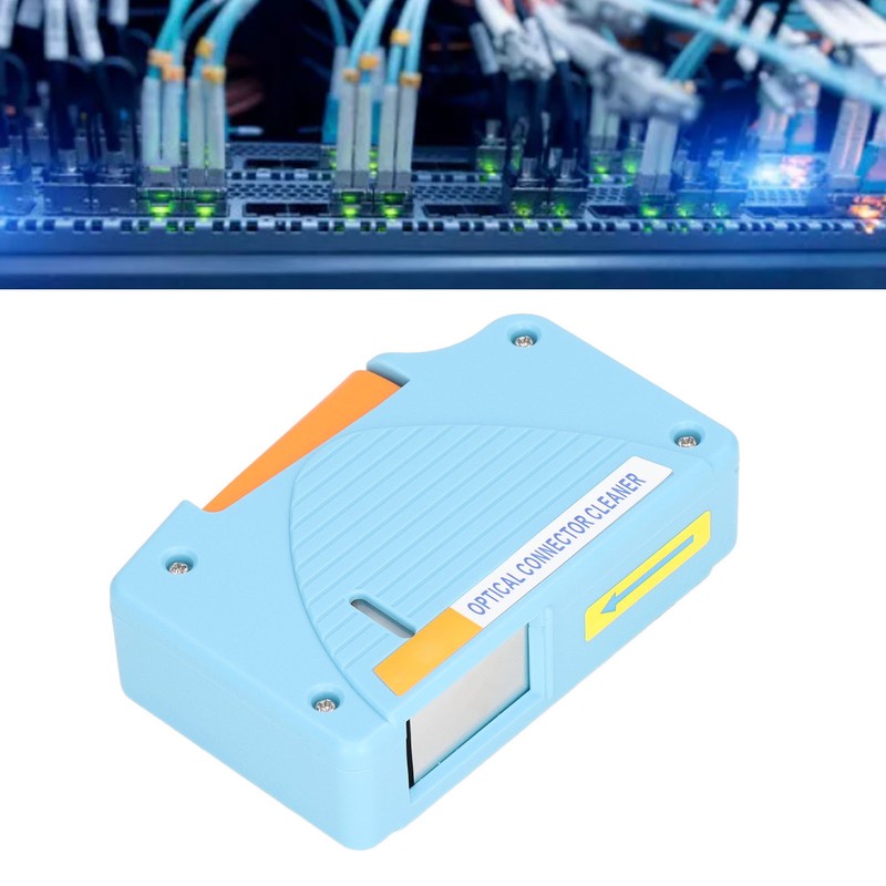 Cassette Optical Connector Cleaner Fiber Optic End Cleaning Box for