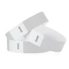 200 WristCo Metallic Silver Tyvek Wristbands for Events - Comfortable