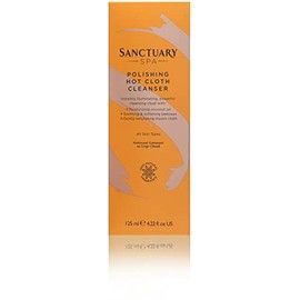 Sanctuary Spa Hot Cloth Cleanser, Double Cleanse Face Wash and Muslin Cloth, 125ml