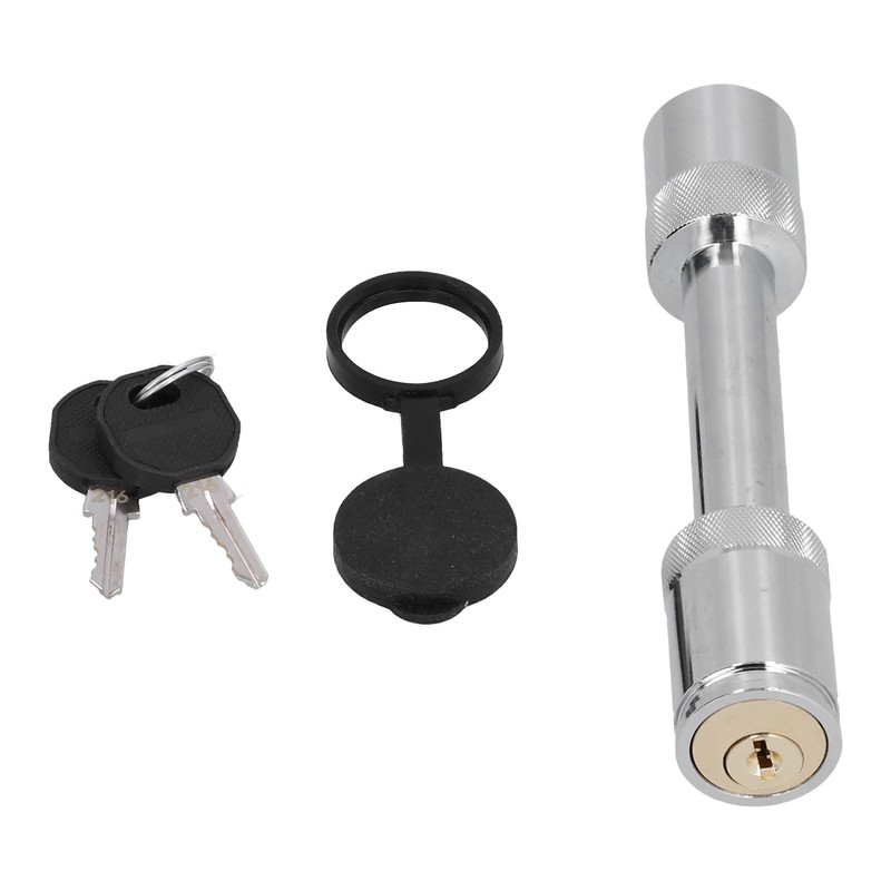 Barbell-Style Hitch Pin Anti-Theft Tow Receiver Locking Coupler with 2