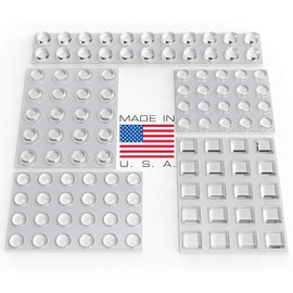 GorillaGrit Clear Adhesive Bumper Pads Combo Pack - 106 Pieces