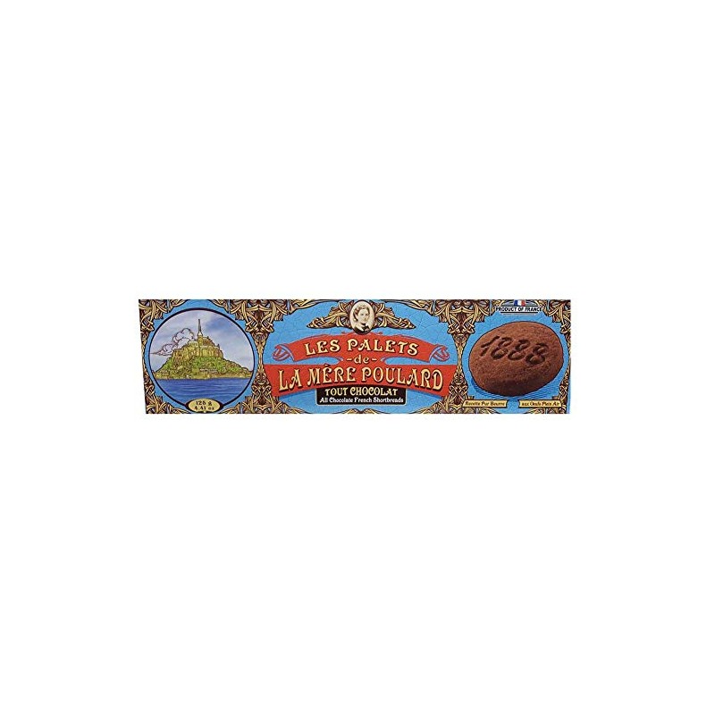 La Mere Poulard Les Palets Tout Chocolat 125g French