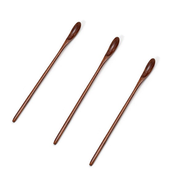 Wooden Coffee Mixing Spoons, 3PCS Long Handle Wooden Mixing Spoon,