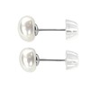 Haelira 3 Pairs Pearl Stud Earrings S925 Sterling Silver Hypoallergenic