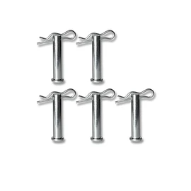 Werhe® 5 Piece Quick Change Bolt for Earth Drills Drill Lock Locking Bolts with Cotter Pin Made of High Quality Spring Steel Bolts Suitable for All Universal Augers