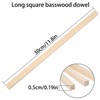 TSKDKIT 30 Pcs Wood Square Dowel Rods Basswood Dowel Sticks