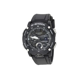 Men's Casio G-Shock Analog-Digital Carbon Core Guard Black Resin Band Watch GA2000S-1A