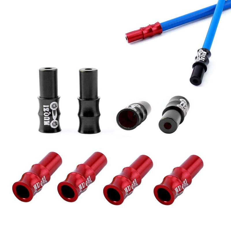Saipor 20pcs Bicycle Shifter Brake Cable Outwear End Caps