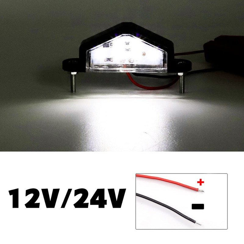 LED License Lamp License Plate Light 6 Row SMD License