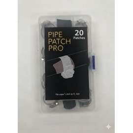 Emergency Pipe Repair Clamp Kit-Pipe Patch Pro;20 Pack,Sealant for Water Leaks; Quick leak Fix for 1/4"-1 1/4" Copper, Plastic,Metal,Straight,Elbows.For Pin Holes,Small Splits.No Water Shut off needed