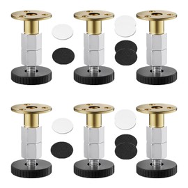 lurora2021 Pack of 6 Adjustable Furniture Feet 67 mm - 87 mm Furniture Feet Height Adjustable Furniture Feet Height Adjustable Feet Heavy Duty Two Installation Methods for Cupboard, Bed Foot, Sofas,