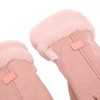 Pink USB Heating Gloves Hand Warmer Touch Screen Design Adjustable